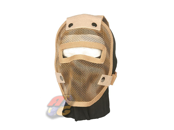 V-Tech V5 3Points/ Steel Full Face Mask(TAN/ BK) - Click Image to Close